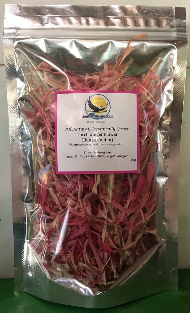 Torch Ginger Flower (Bunga Kantan) Dehydrated Suria Helang Lui